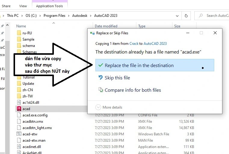 Dán File vừa sao chép vào thư mục Dán File vừa sao chép vào thư mục