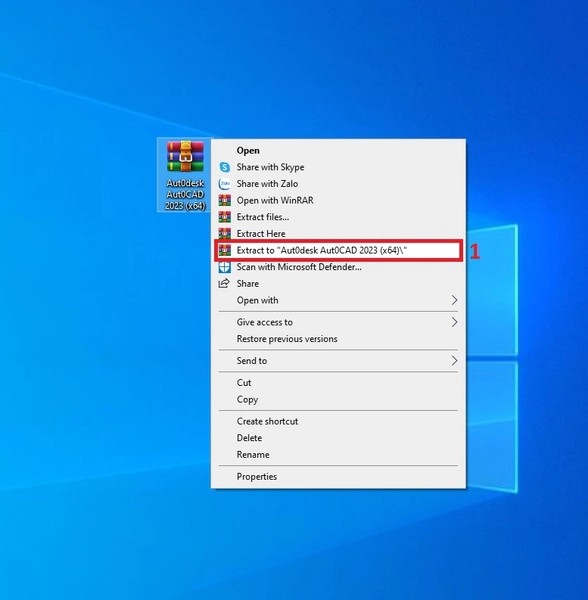 Giải nén file vừa download Giải nén file vừa download