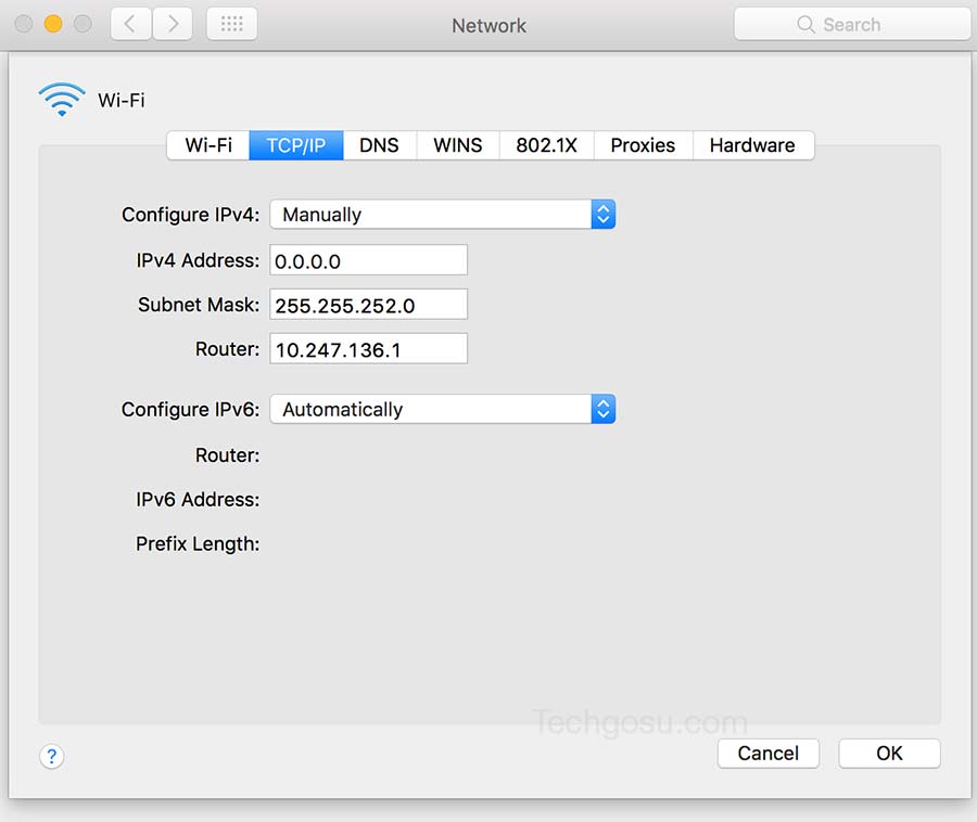 Làm mới địa chỉ IP Macbook