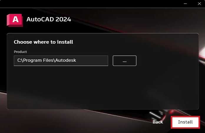 Nhấn nút Install