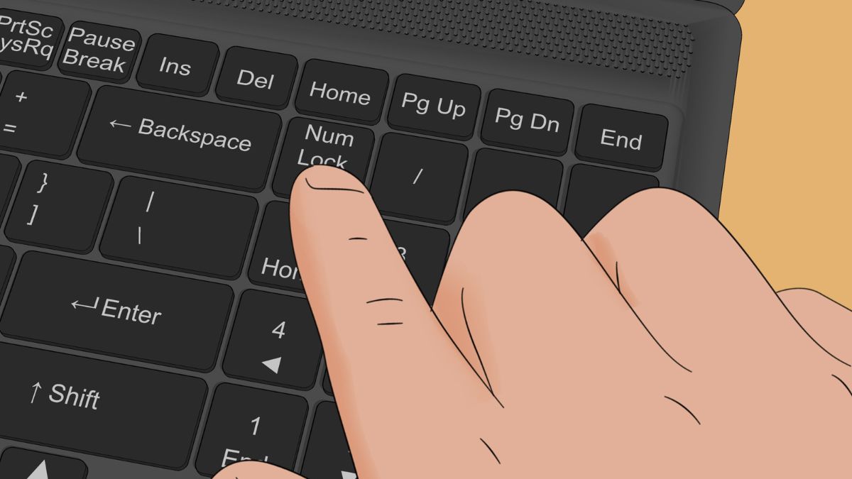 Num Lock chưa được bật